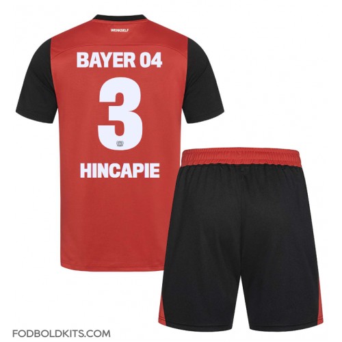 Bayer Leverkusen Piero Hincapie #3 Hjemmebanesæt Børn 2024-25 Kortærmet (+ Korte bukser)